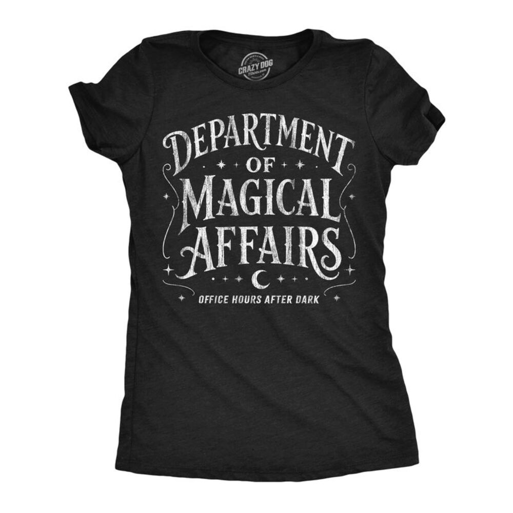 Womens Funny T Shirt Department Of Magical Affairs Tee For Ladies